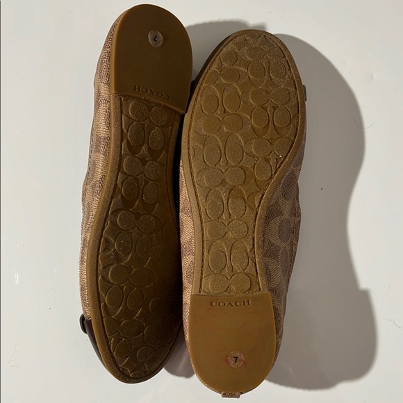 Coach Tan and Brown Flats - Picture 7 of 14